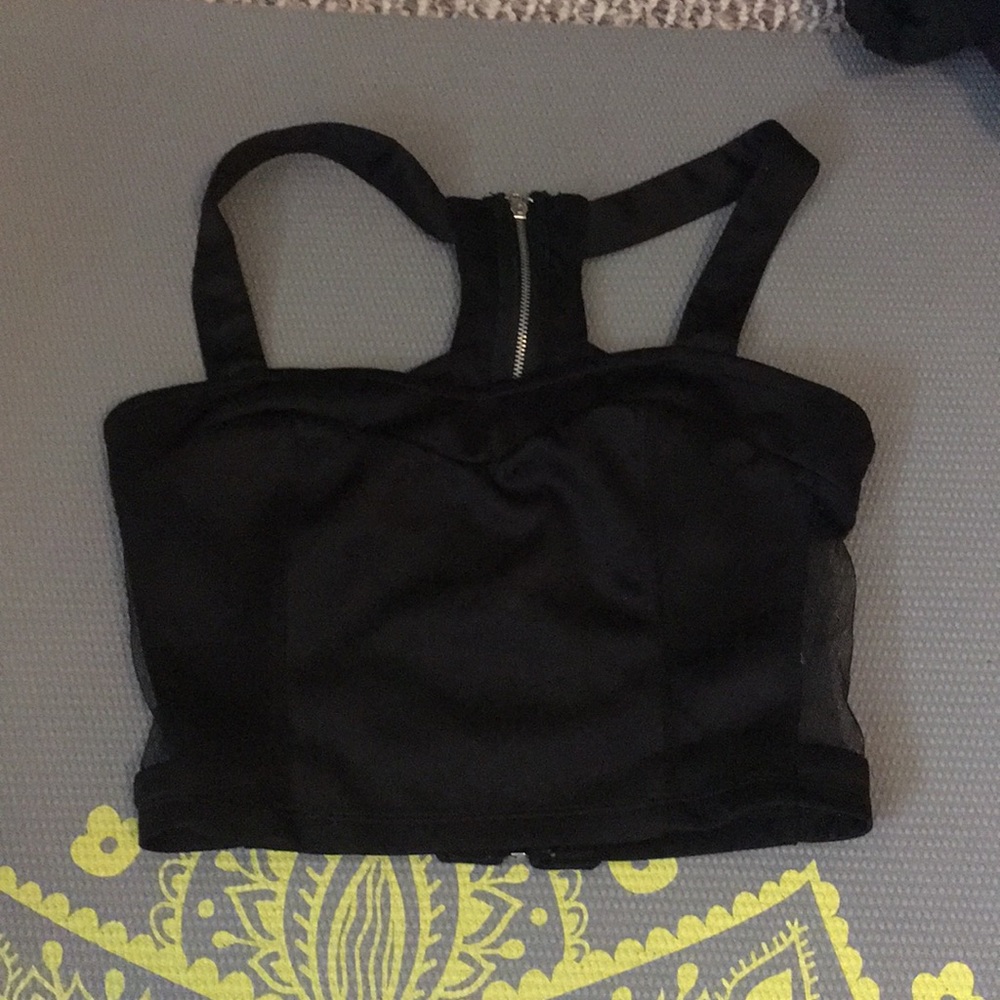 Black crop top